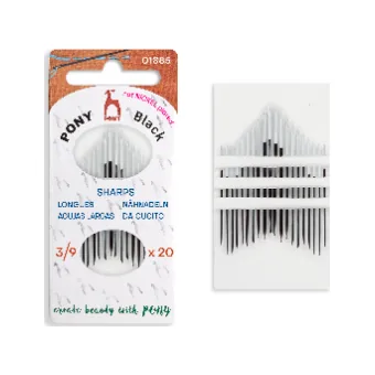 Pony Black sharps with white eye