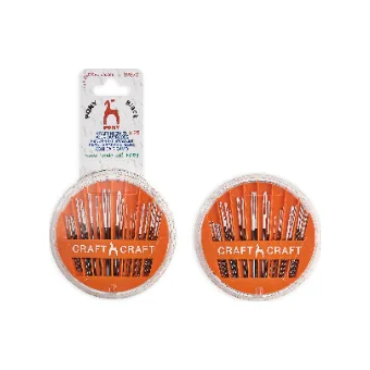 Pony Black craft needles with white eye (compact)