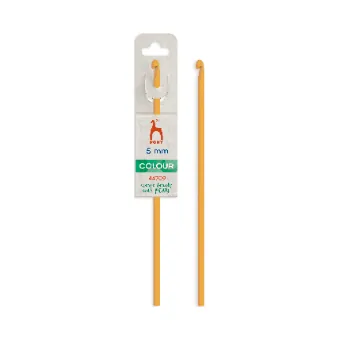 Matte coloured anodised crochet hook AL