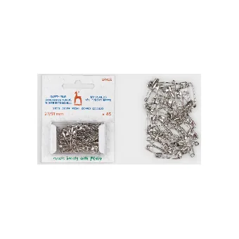Safety pins steel — nickel (27–51 mm)