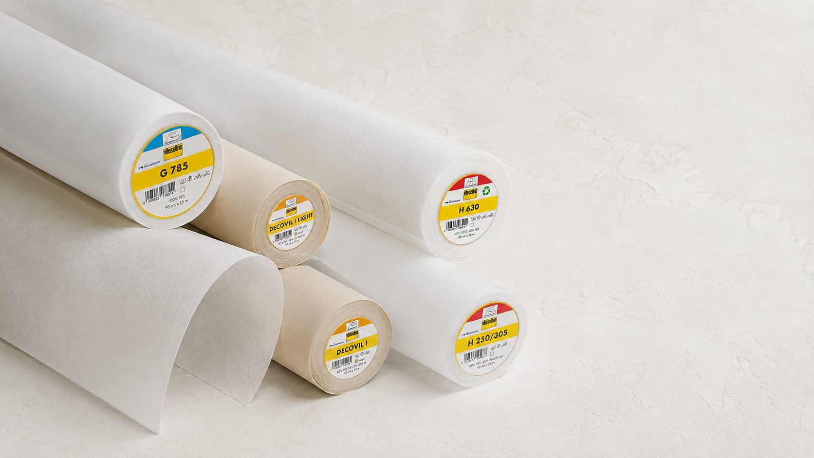 Vlieseline interfacing and batting rolls